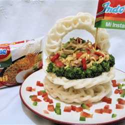 Indomie Goreng Kerapu ( Indomie Goreng Keranjang Kerupuk )